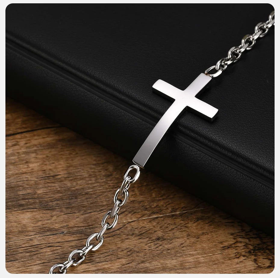 Cross Bracelet – Premium 316L Stainless Steel