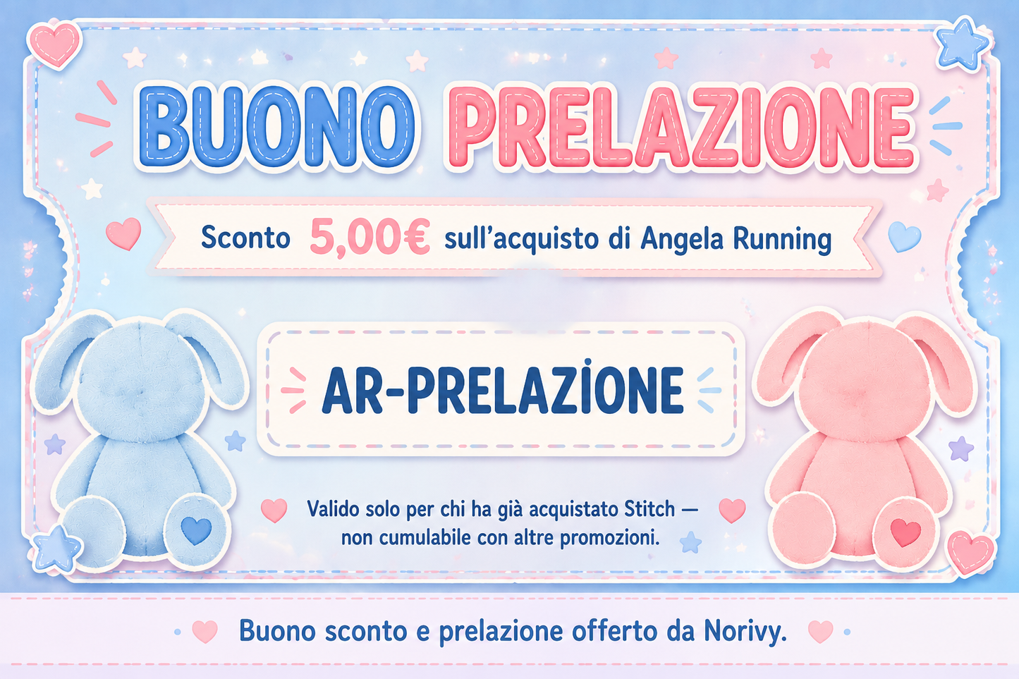 Norivy  Running Stitch – Il peluche di Lilo & Stitch che corre davvero