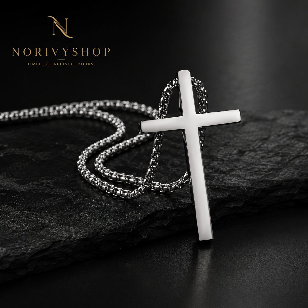Cross Chain – Premium 316L Stainless Steel