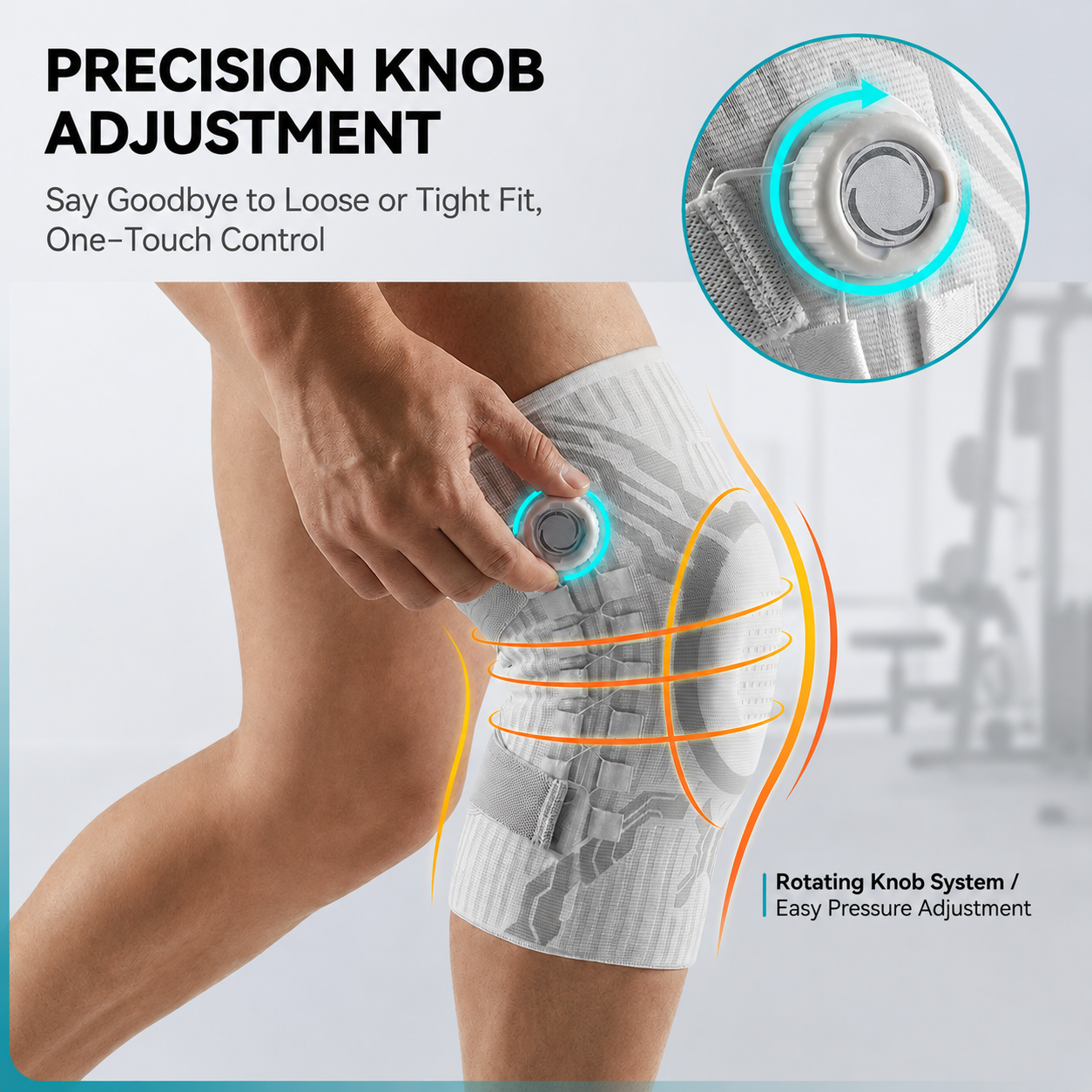 Adjustable Knee Brace – Dial-In Knob System for Your Perfect Fit
