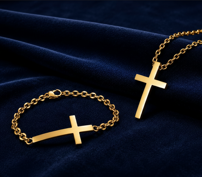 Cross Bracelet – Premium 316L Stainless Steel