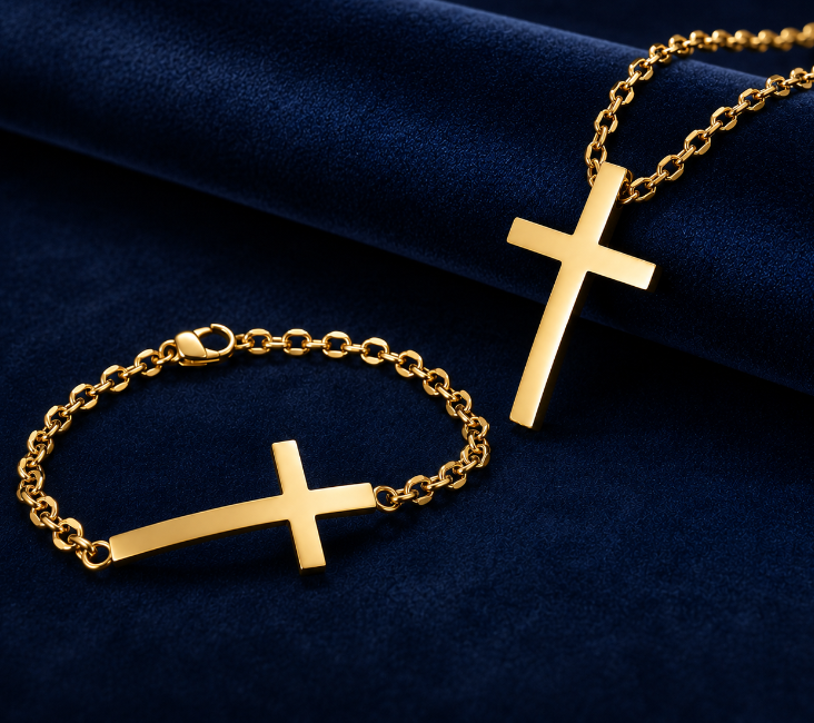 Cross Chain – Premium 316L Stainless Steel